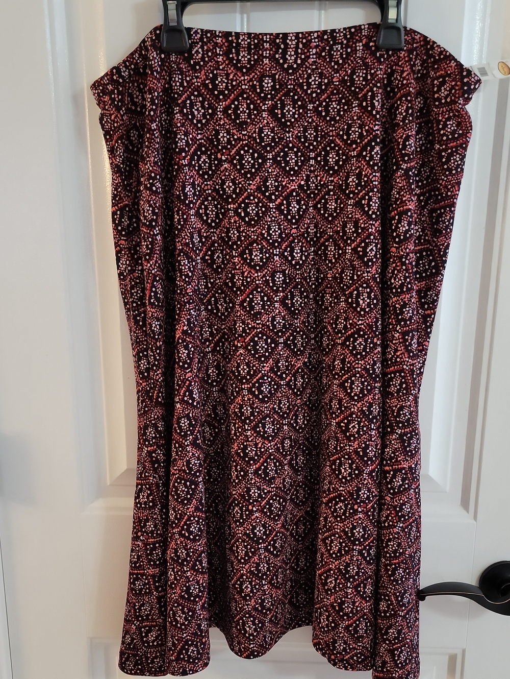 Talbots XL NEW with tags Fall Colored Womens Red Patterned Skirt and Top